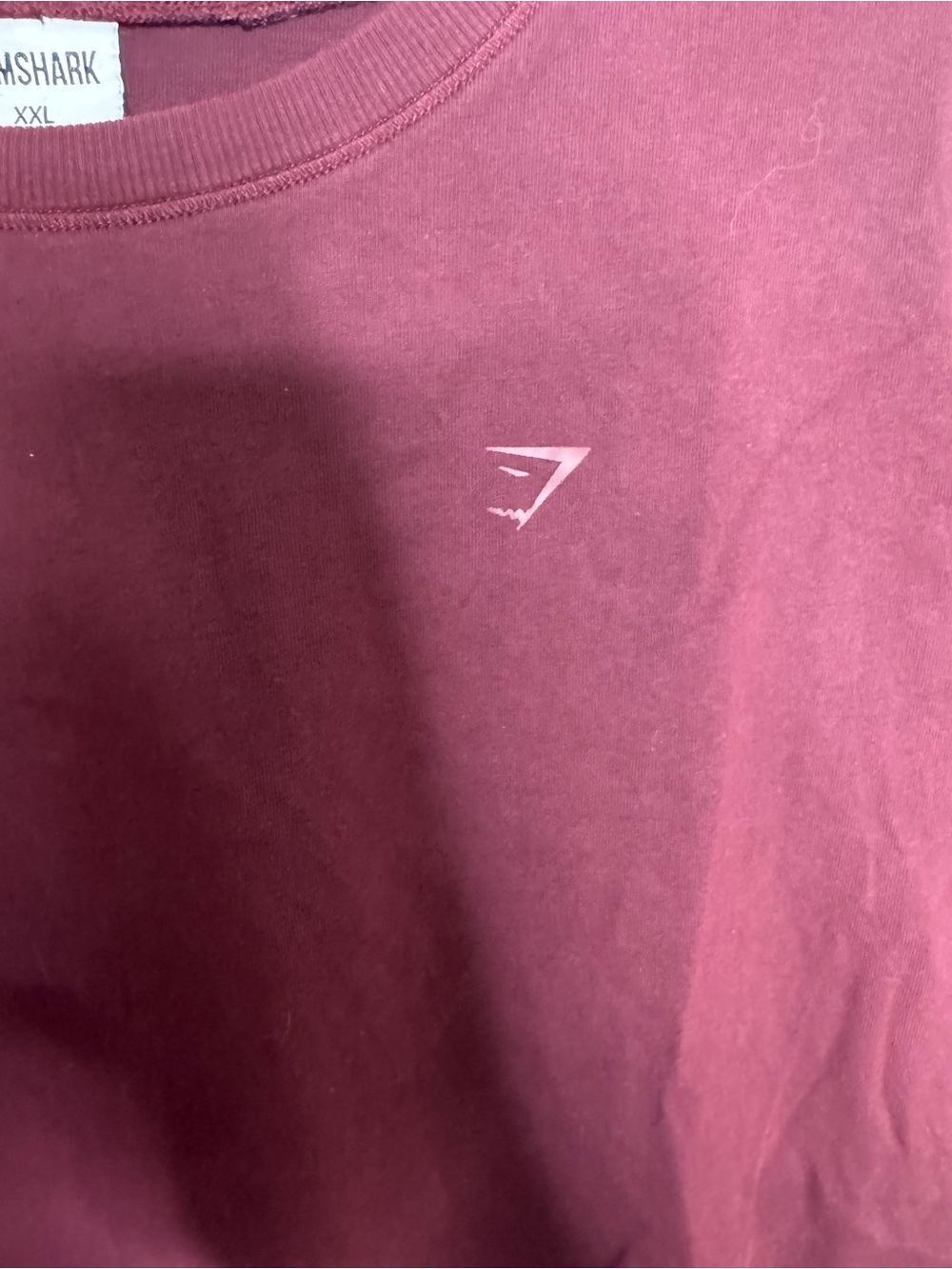 Gymshark Women’s Long Sleeve Crew Neck Shirt in Burgundy - Picture 6 of 6